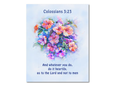 Colossians 3:23 Digital download printable art